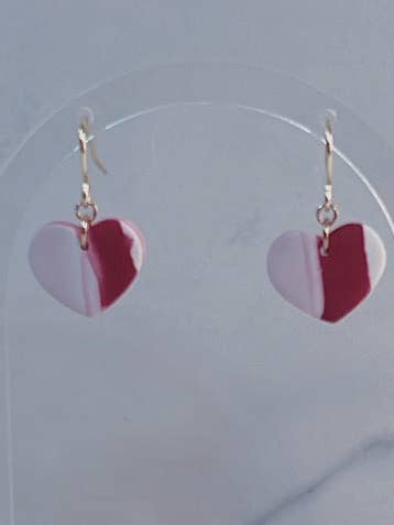 Multicolored Heart Dangle Earrings for wholesale by Maia Sol Designs