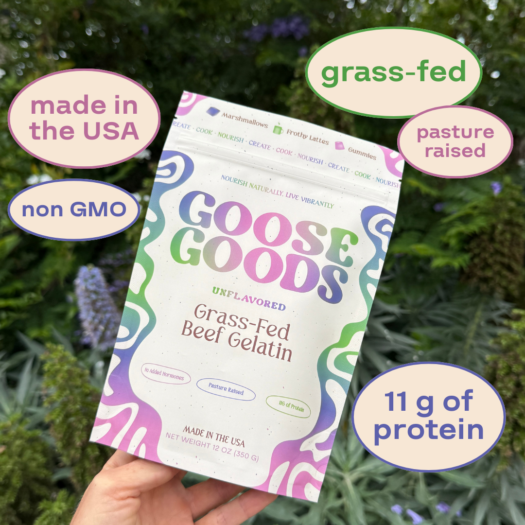 Goose Goods - Wholesale Protein/Superfood Powder - Grass-Fed Beef Gelatin Powder (Unflavored)1
