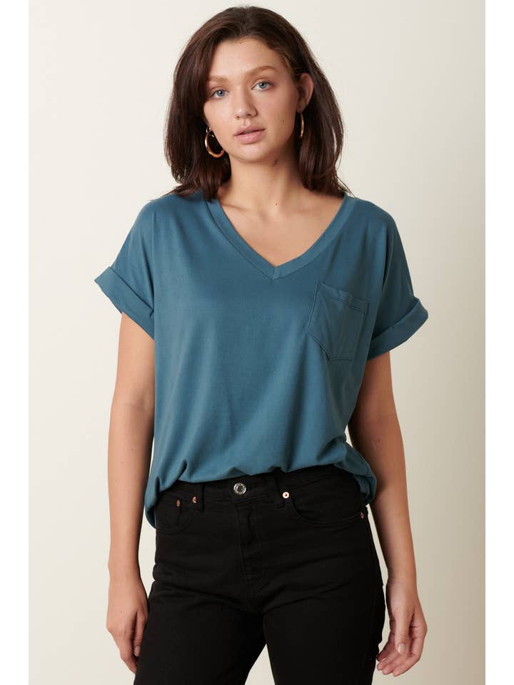 mittoshop - Wholesale Knit Top - Women's - T9153 - DTY V-NECK 1POCKET DETAIL DOLMAN KNIT TOP58