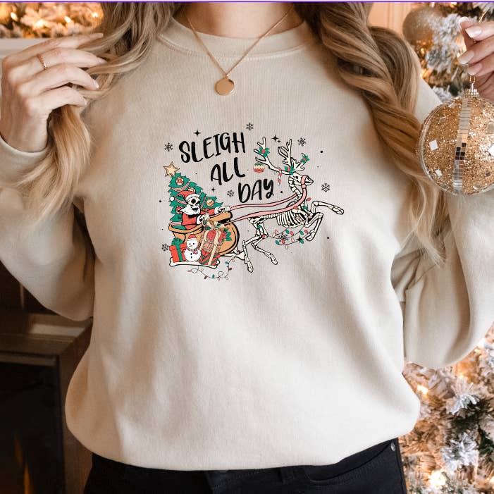 Christmas Sweatshirt, Women's, Unisex for wholesale by Crafty Mamas Creationz