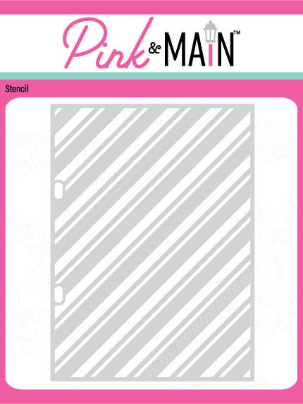 Candy Stripes Stencil for wholesale by Pink and Main