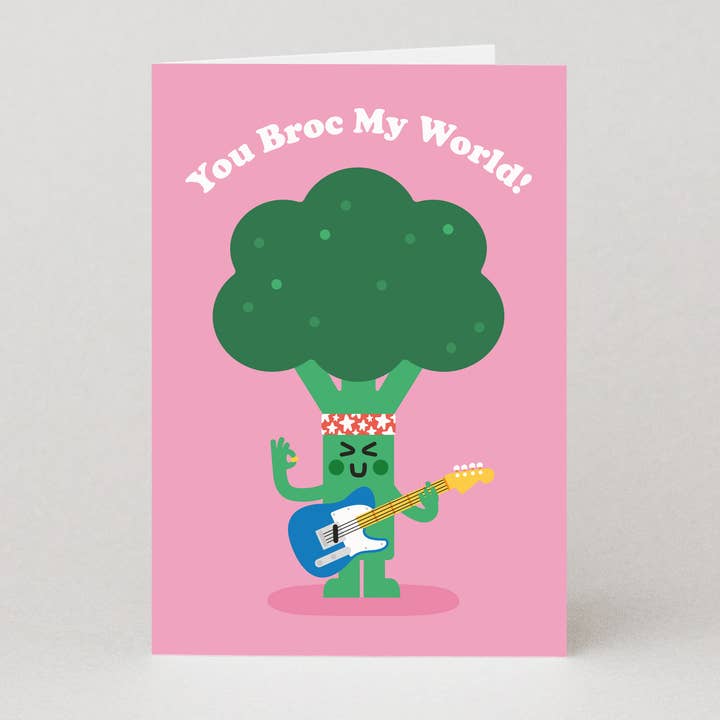 Studio Boketto - Wholesale Valentine's Day Card - You Broc My World Valentines Card | Funny Valentine's Card
0
