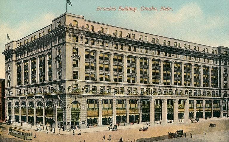 Found Image Press - Venta al por mayor Pegatina - Pegatina NE-152 Edificio Brandeis, Omaha0