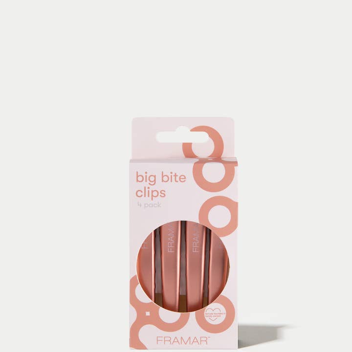 Framar Hair Brushes & Hair Accessories - Wholesale Hair Clip - Women's - FRAMAR Womens Hair Clips Metal, Hair Sectioning Clips - Rosé2