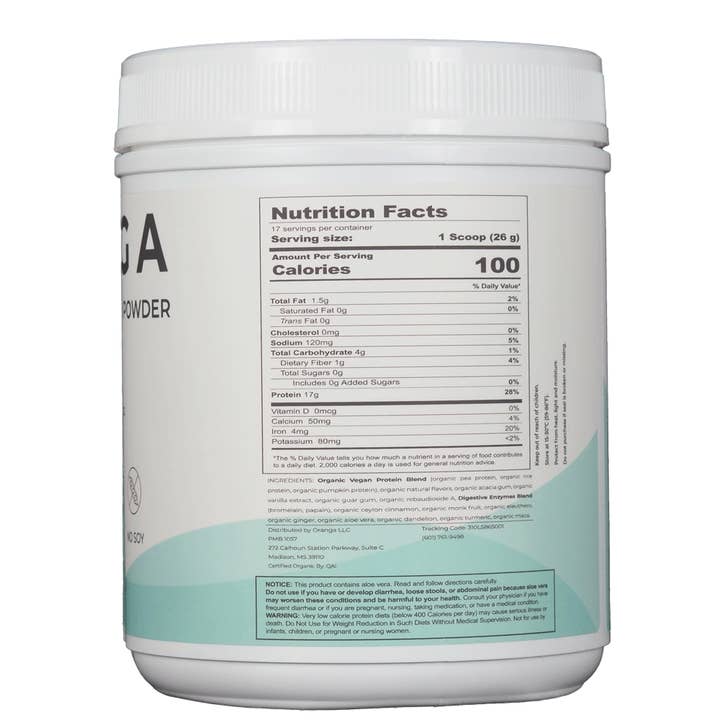 Oranga – Engroshandel Protein-/superfoodpulver – Vanilje vegansk proteinpulver6