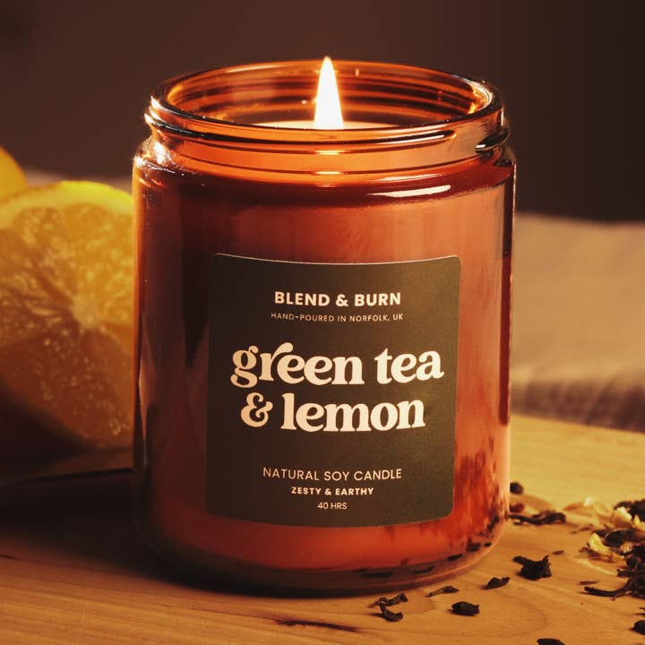 Green Tea & Lemon for wholesale by Blend & Burn