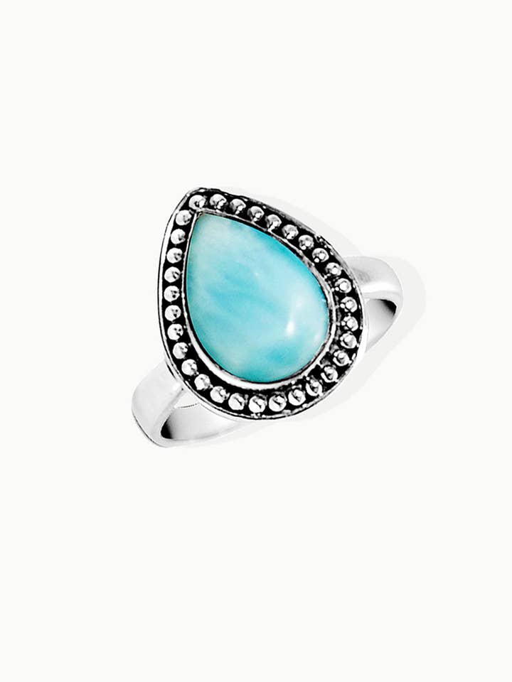 Sivalya Larimar Silver Ring - Tara for wholesale by Sivalya