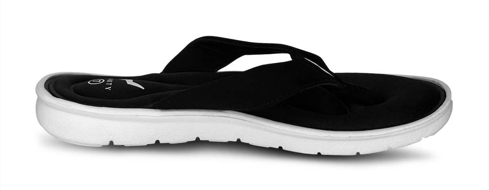 Eastern Off Price – wholesale Sandals – Women's – Norty - Women's Memory Foam Sandals 42297 Black/White2