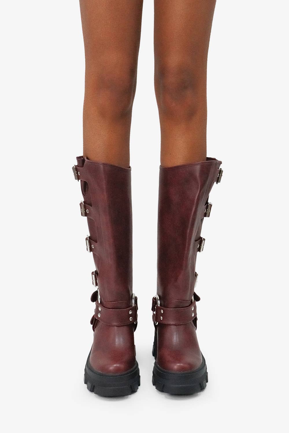 Lemonade Shoes - Wholesale Boots - Women's - BUCKLE UP NOW - Biker Boot w/ Side Buckles and a Chunky Sole13