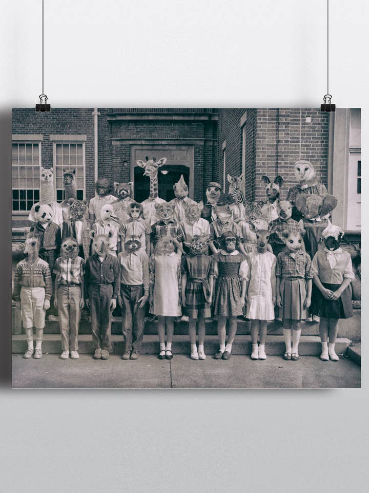 Woodland Animals Print, Inspired by Nature Classroom Poster for wholesale by The Wild Oddisorium