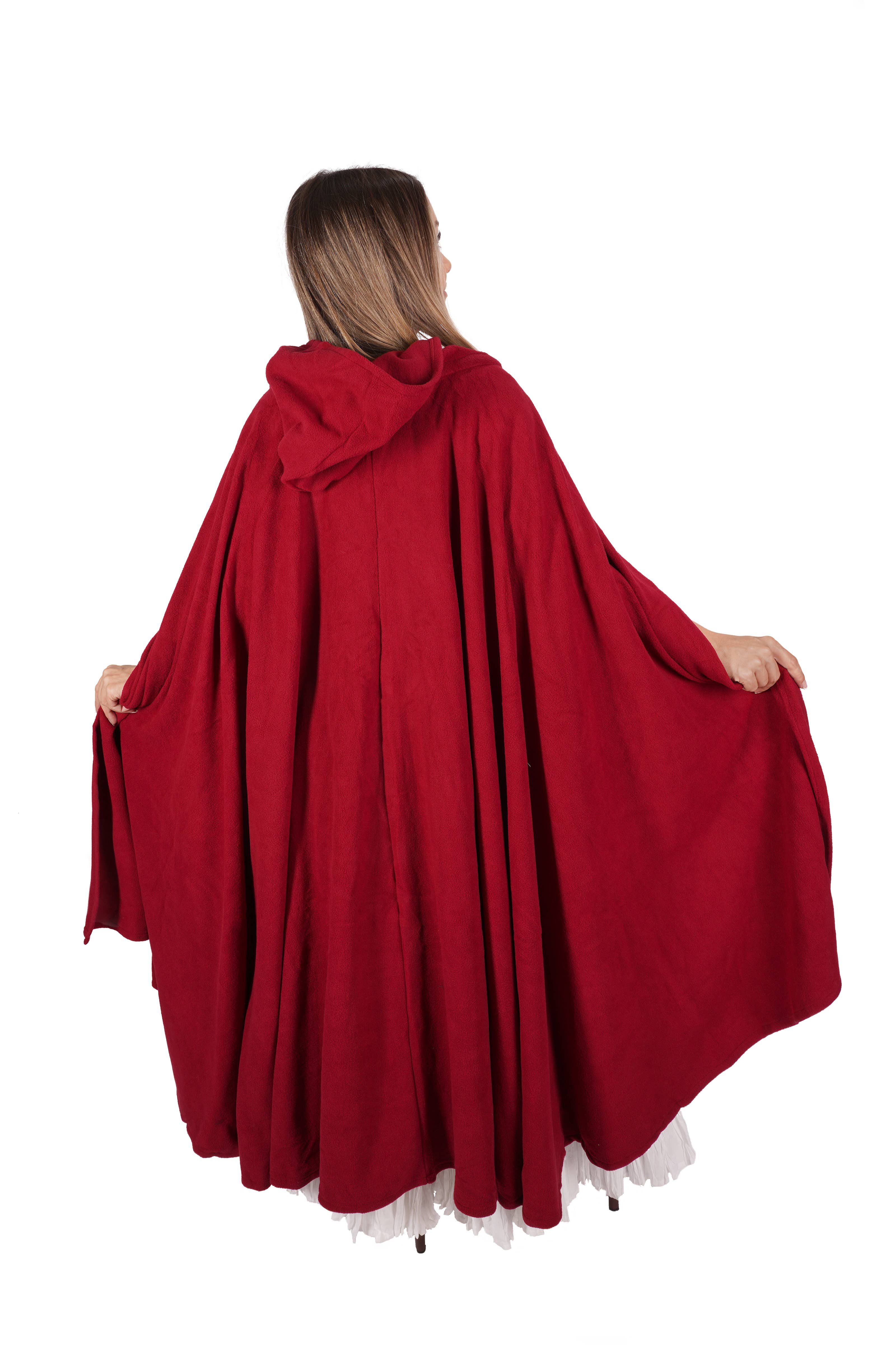 Western Fashion - Wholesale Cape - Women's - 8493 - Cape / Cloak with hood, fleece fabric6