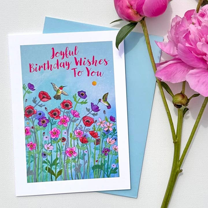 Glædelig Fødselsdagskort (Blank Indeni) for engroshandel hos Lori Portka - Happiness Through Art