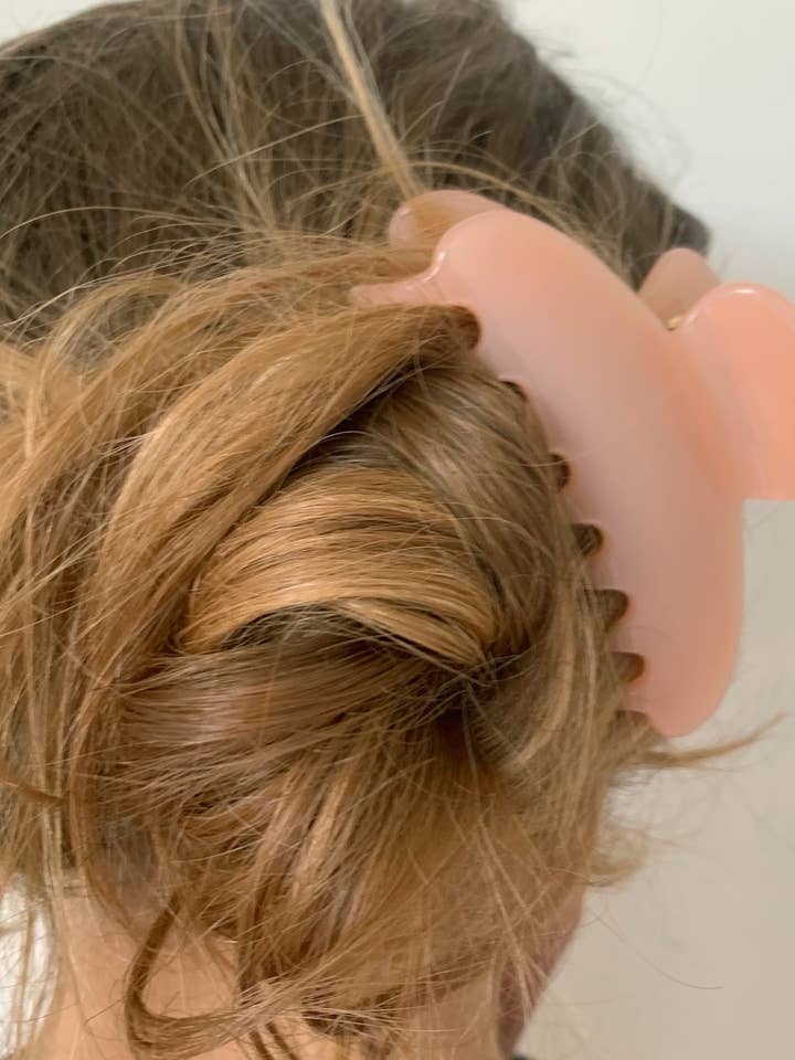 Haarklammer - Acetat - Nude Mother of Pearl für den Großhandel von Tinytiny.dk