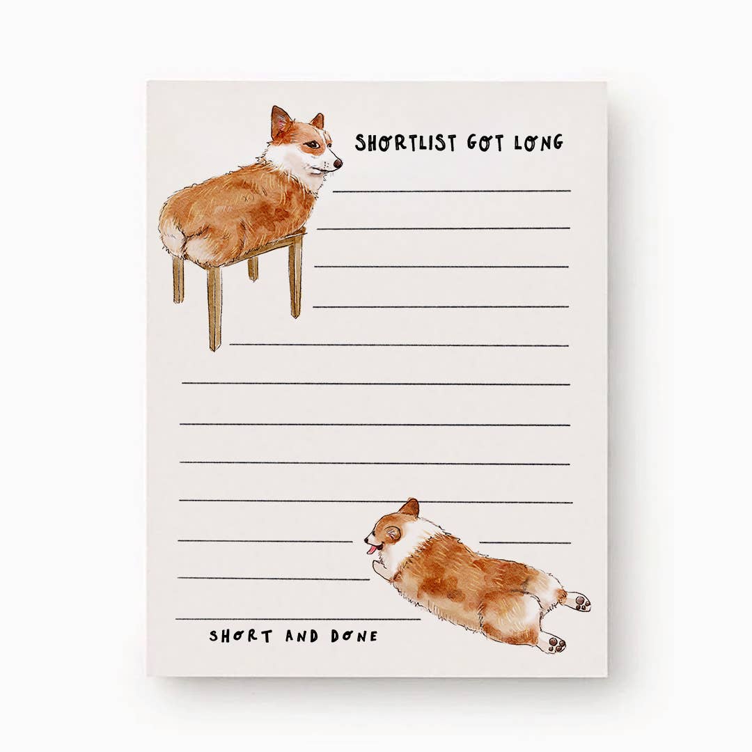 Liyana Studio - Wholesale Notepad - Corgi Shortlist Notepad - To-do List Notepads8