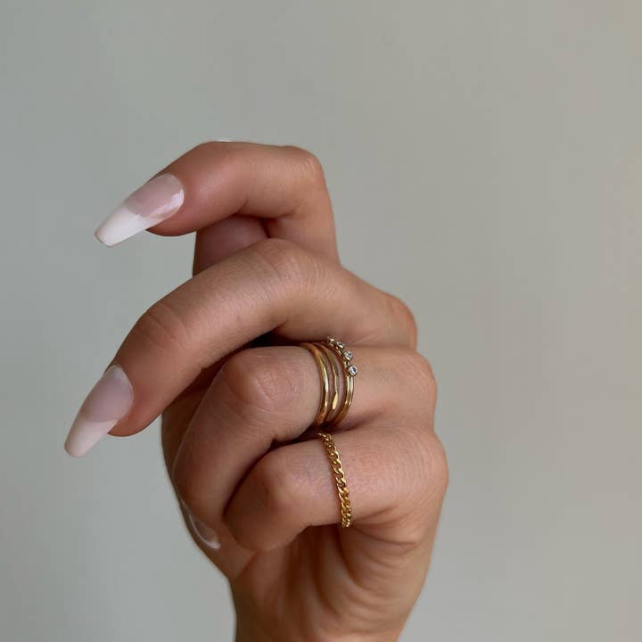 VIE EN BLEU – Anel com corrente por atacado – Anel Victoria1