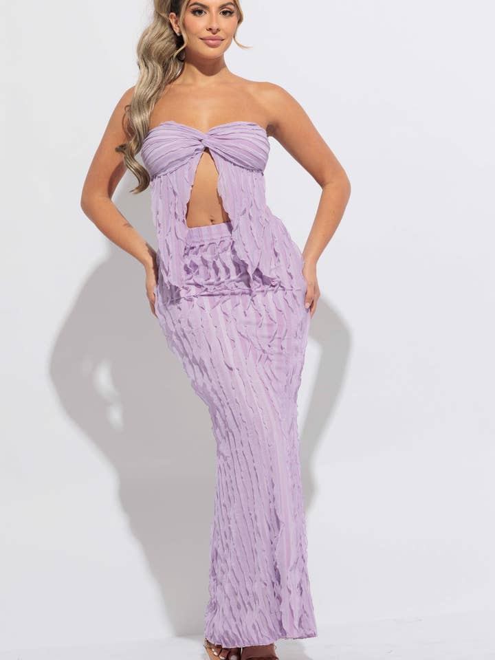 Ruffle designed skirt set for wholesale by K Too