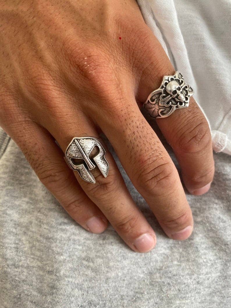 Christina Christi - Wholesale Signet Ring - Silver Skull Ring, Mens Rings, Silver Rings, Gothic Ring4