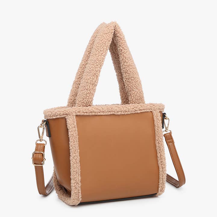 Jen & Co. - Wholesale Satchel - Women's - JN2378 Helsinki Sherpa Trim Satchel/Crossbody5