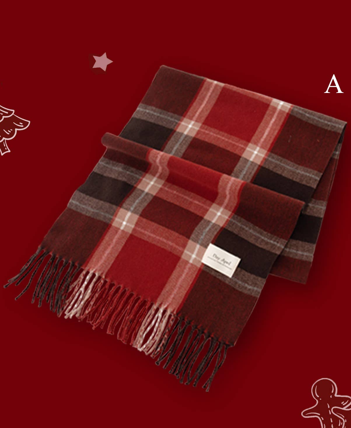 Sweetkama - Wholesale Scarf - Women's - Ladies Merry Christmas Plaid Daily Scarf SKAS41980