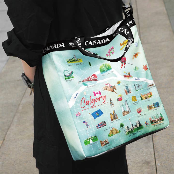 Bolso de dos vías Calgary Alberta – Tote de viaje ilustrado de ciudad canadiense y otras tendencias de Resultados para elementos seguridad al por mayor. Devoluciones gratuitas y condiciones de pago a 60 días en Faire en Faire.