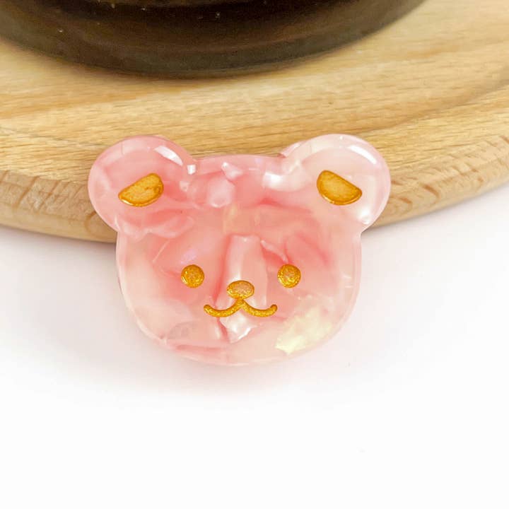 TheDivaSoap - Wholesale Hair Clip - Kids - Cute Bear Head Mini Claw Clip, Acetate Children's Hair Clip8