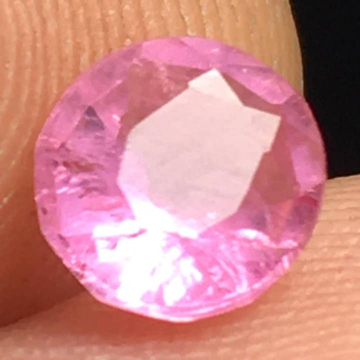 Pink Tourmaline Faceted Gemstone .8 ct for wholesale by Wildheart Crystals