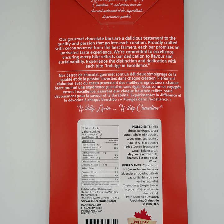 Wildly Canadian - Wholesale Chocolate - Milk Chocolate Sponge Toffee Canadian Bark1