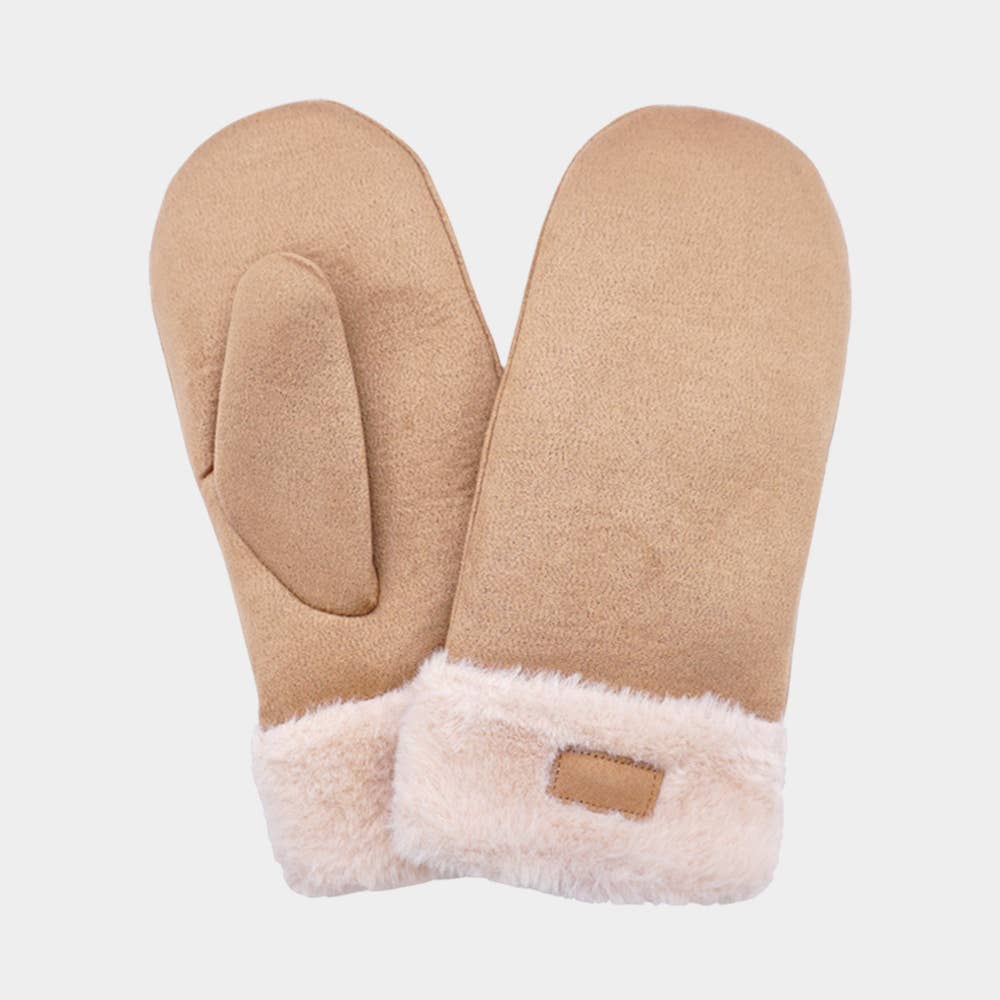 Sensibling Corp. - Wholesale Mittens - Women's - Faux Fur Cuff Fleece Lined Mittens2