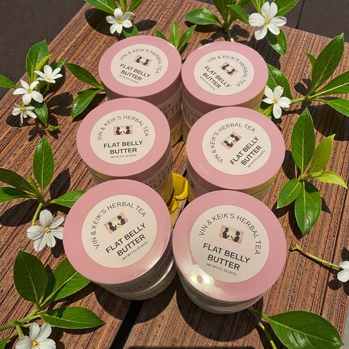 Flat Belly Butter for wholesale by Vin & Keik’s Herbal Tea, LLC
