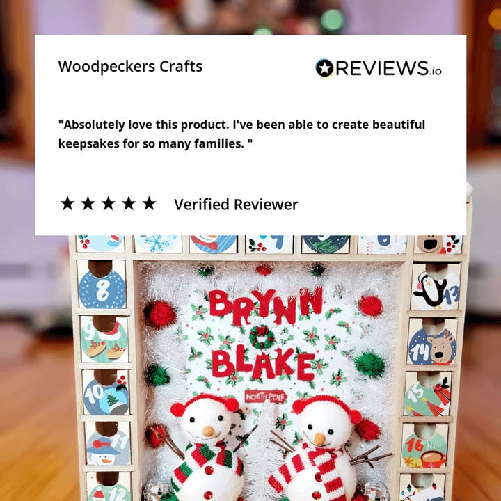 Woodpeckers Crafts - Wholesale Advent Calendar - Unfinished wooden Advent Calendar7