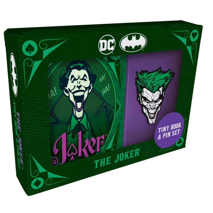 DC Comics: The Joker Tiny Book and Pin Set for wholesale by Insight Editions - #1 Pop Culture Publisher