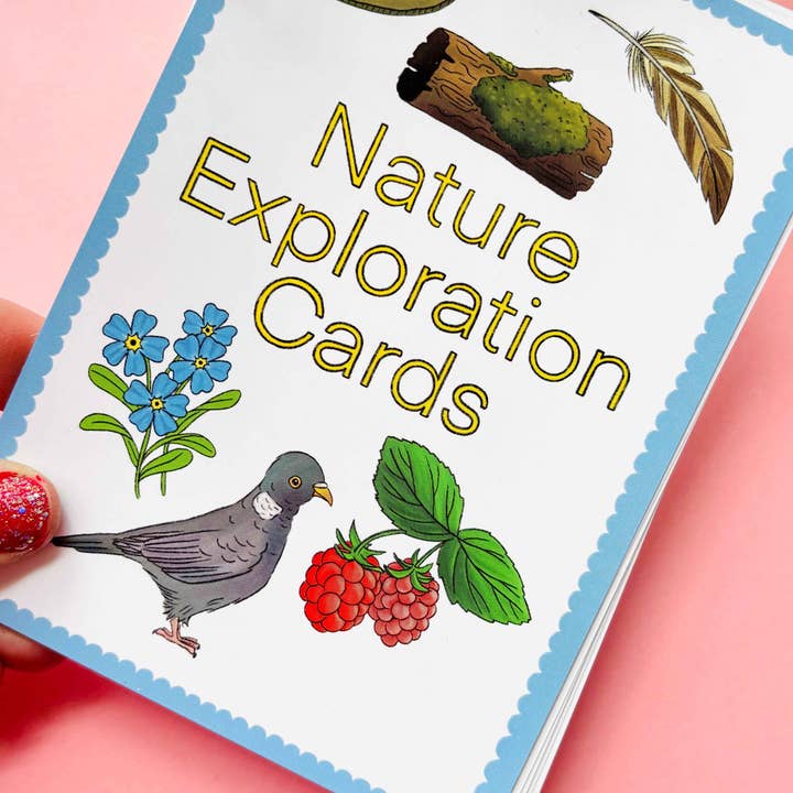 Pixiecraft – wholesale Learning cards – Child & baby – Nature Explorer Scavenger Hunt Cards- Illustrated Educational Activity Cards for Kids