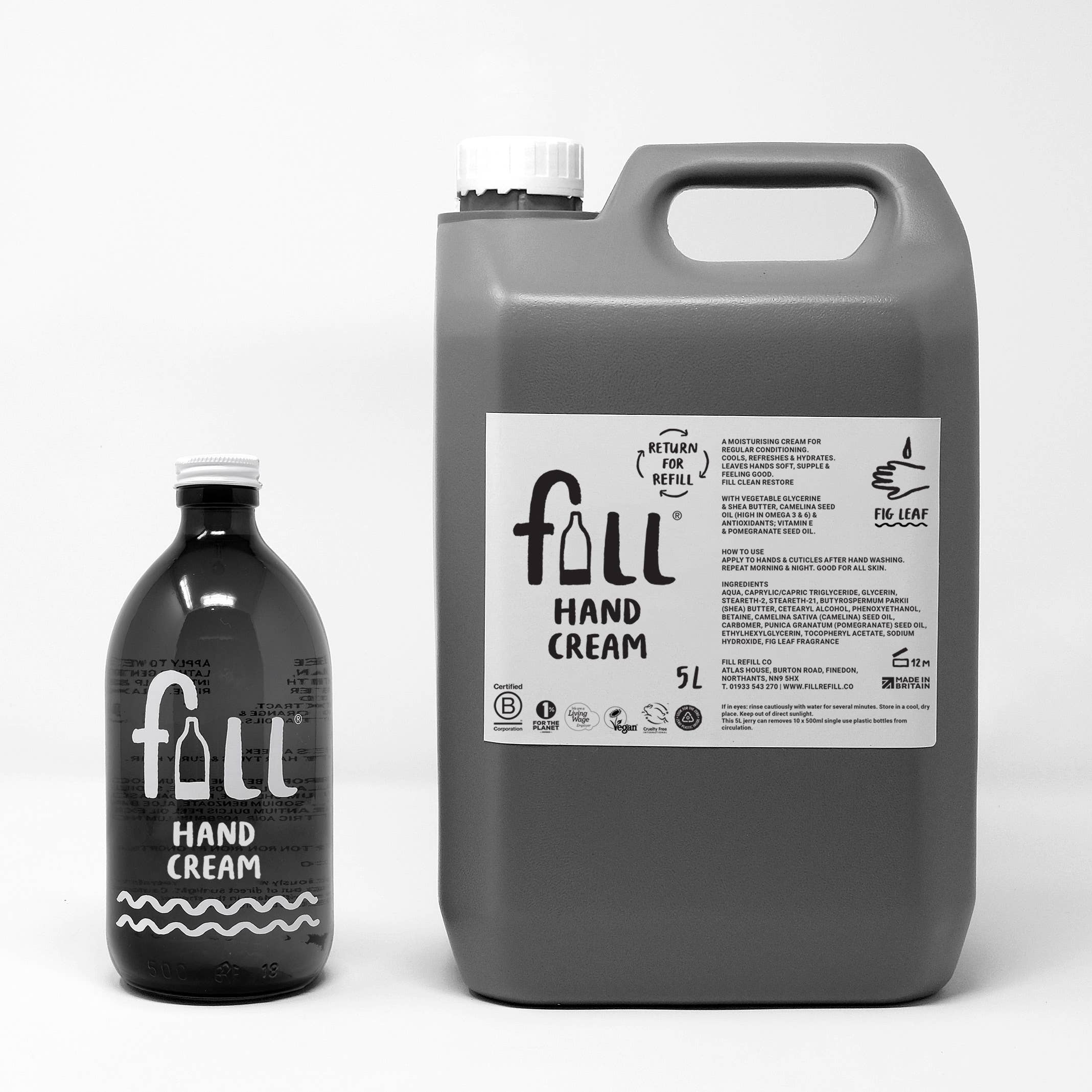 FILL REFILL CO – wholesale Hand cream/lotion – Hand Cream 5L Refill & Returnable1