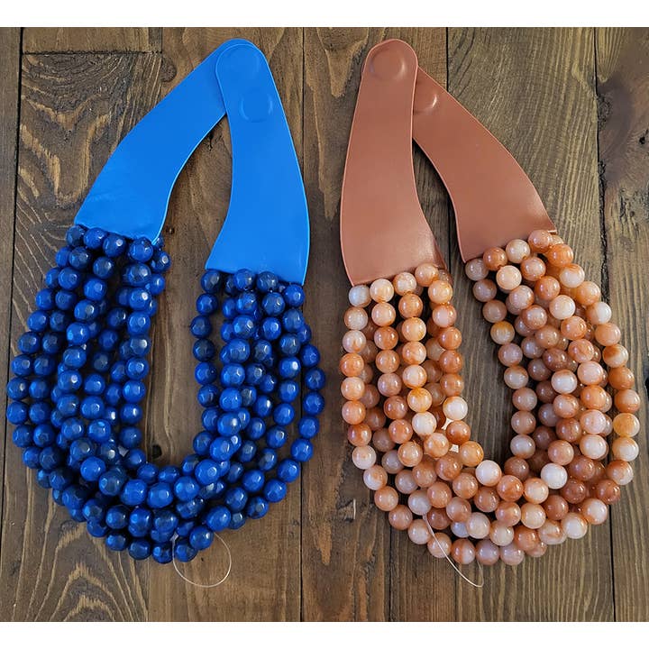 anbfashion - Wholesale Kralen/parelketting - NIEUWE GELAAGDE HALSKETTING MET DIKKE KRALEN JKN-140