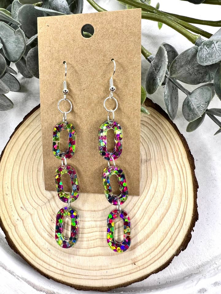 Night Flower Chain Earrings for wholesale by Lindsey Lane Wholesale