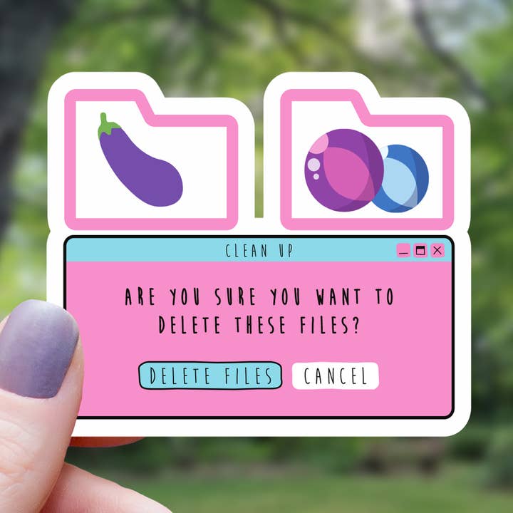 Delete Men Funny Womens Rights Sticker - 3" for wholesale by Mimic Gaming Co