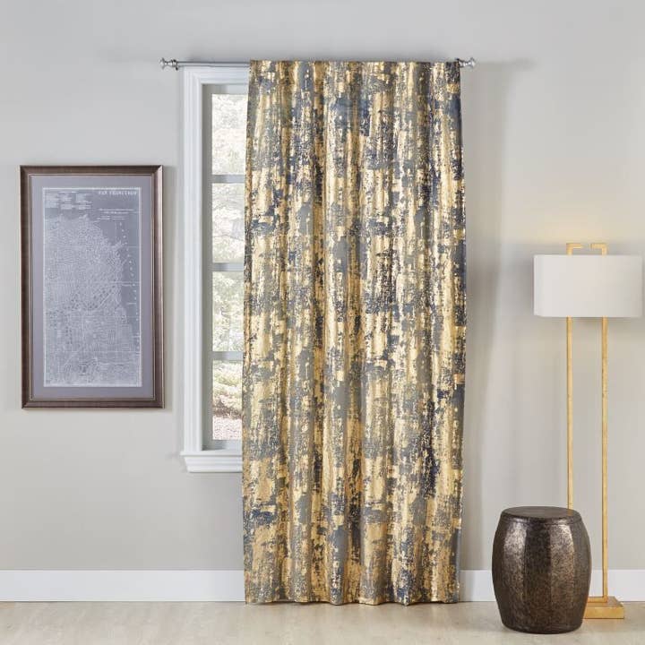 Char Charcoal Linen Slub Panel for wholesale by Cloud 9 Design