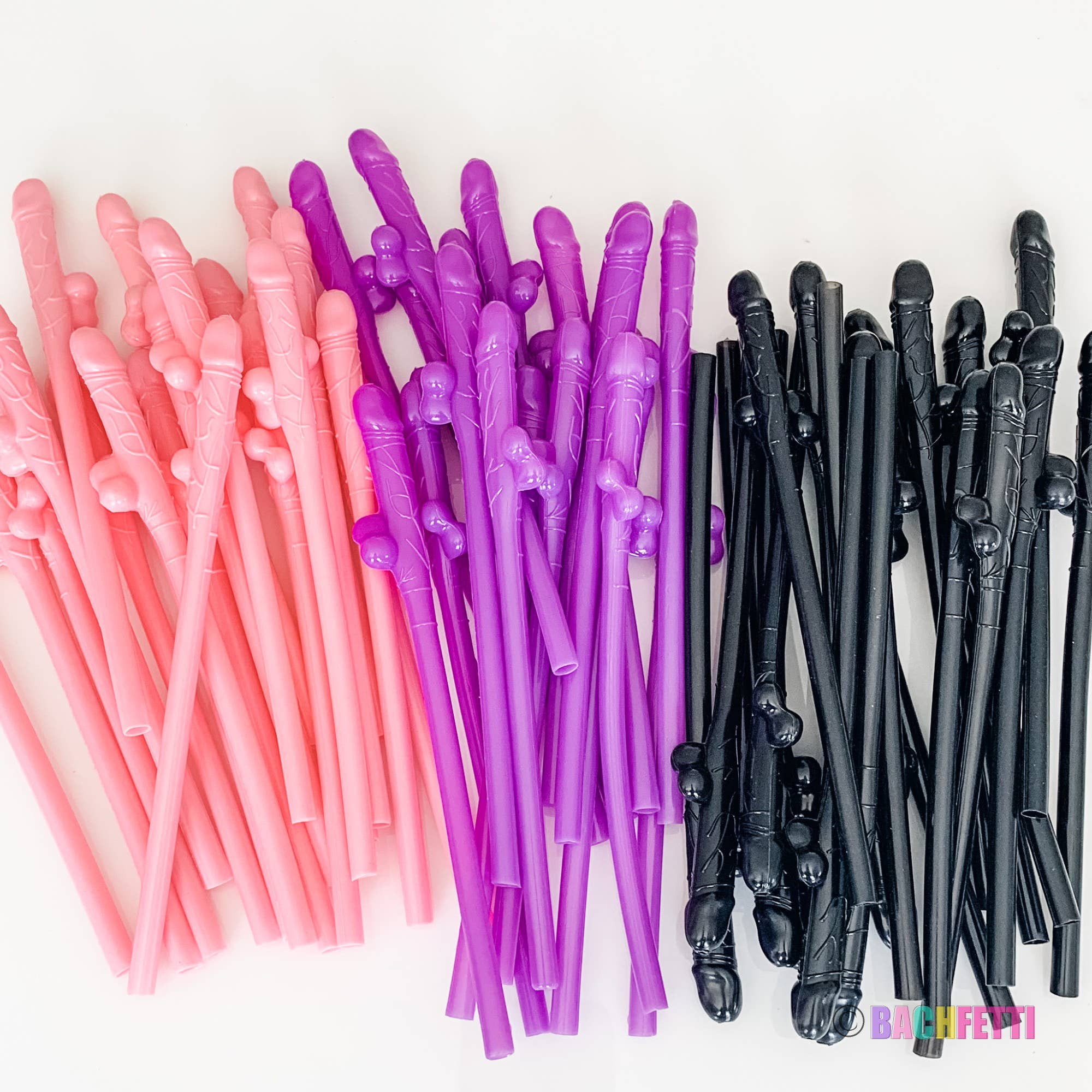 BachFetti – wholesale Drinking straw – Bachelorette Party Straws – 3 Color Options10