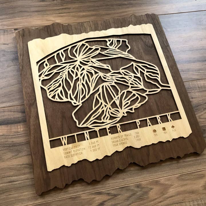 Winter Park Trail Map for wholesale by Mountaincut