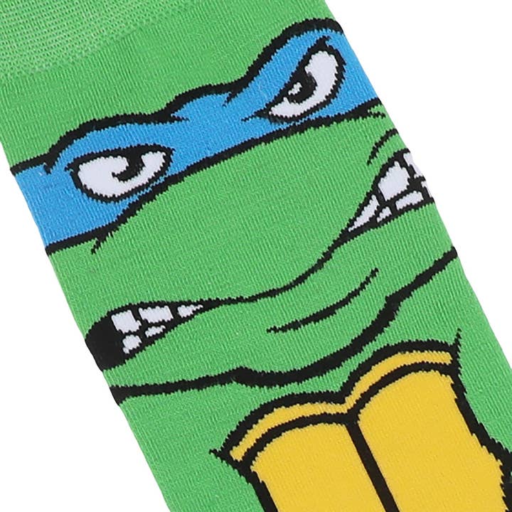 Bioworld Merchandising - Wholesale Socks - Men's - Teenage Mutant Ninja Turtles Leonardo Animigos Men's Crew Socks3