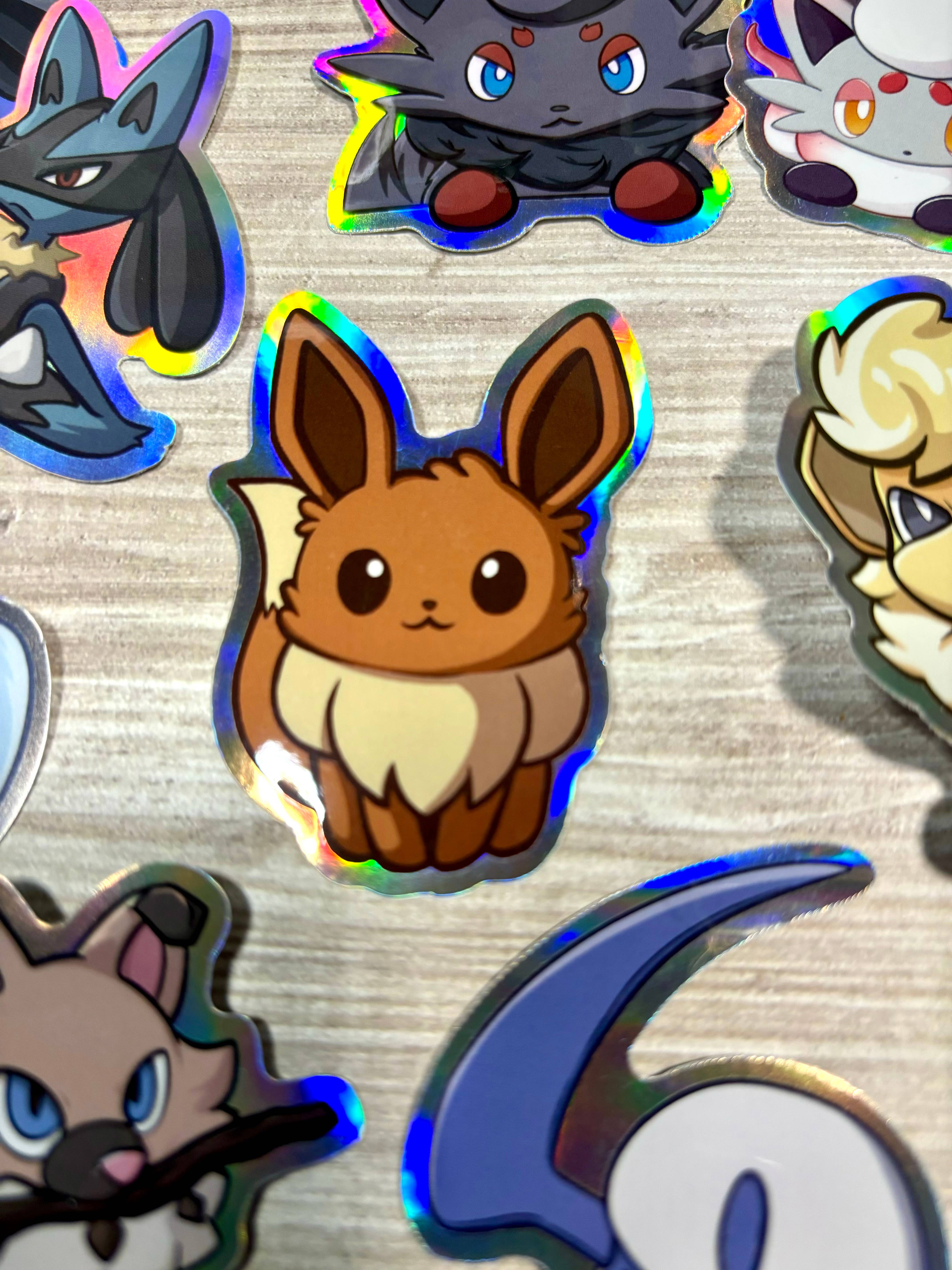Winterra LLC – Adesivo por atacado – Adesivos Holográficos de Pokémon | Resistentes à Água e UV7