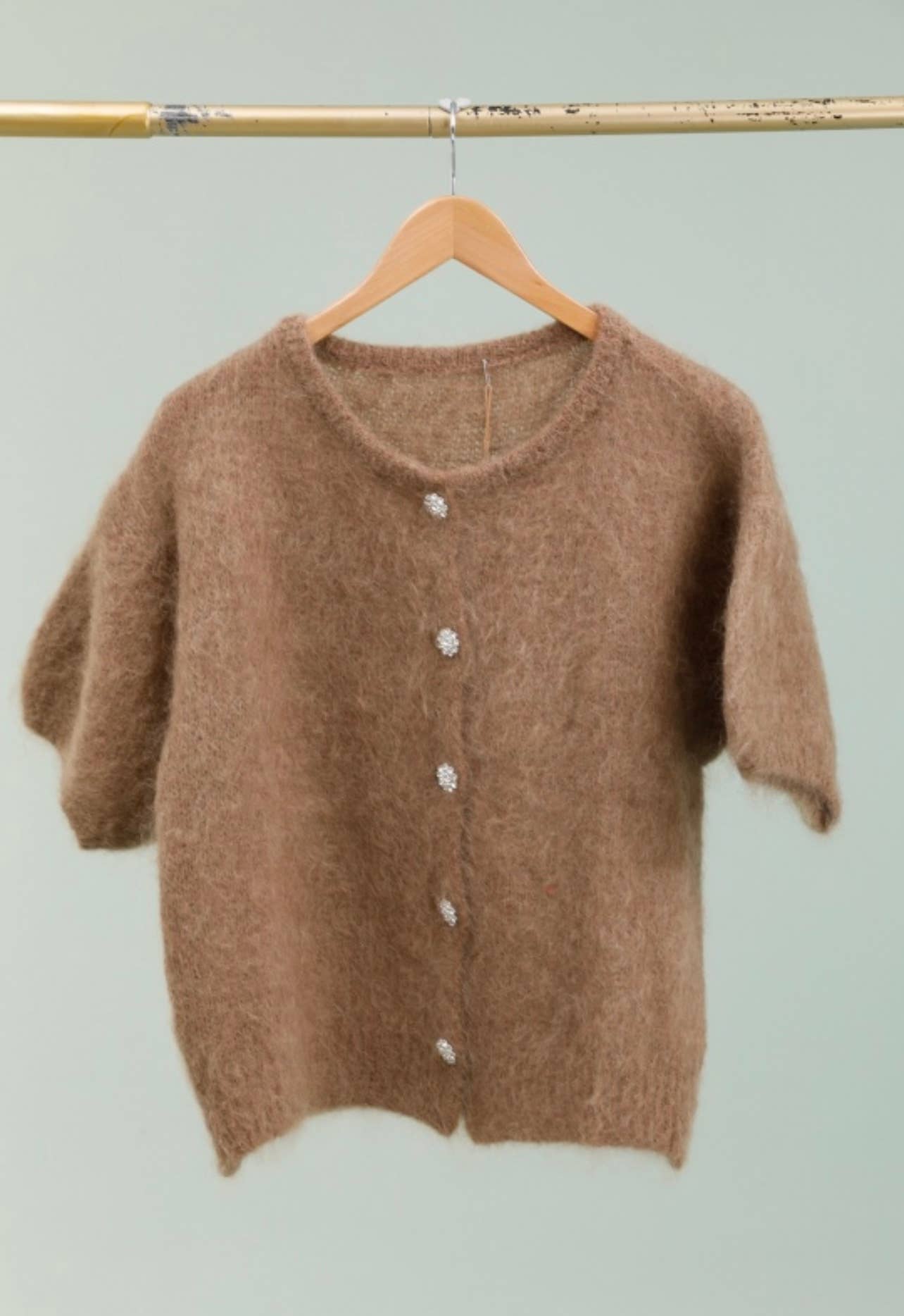 LÉA & LUC – wholesale Kofta - Dam – Mohairkofta med korta ärmar REF. 2157917