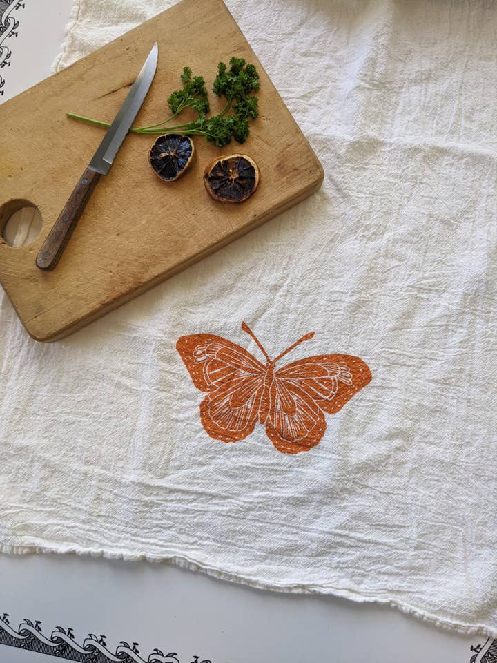 Theedoek met vlindermeel voor wholesale door artgoodies