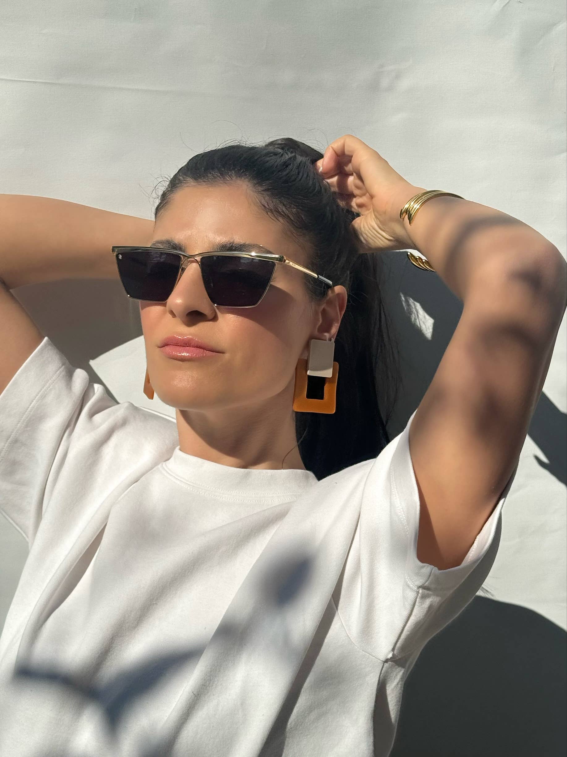 Christina Christi - Wholesale Clip-On Earrings - Colorful Square Earrings, Clip On Earrings Women, Geometric2