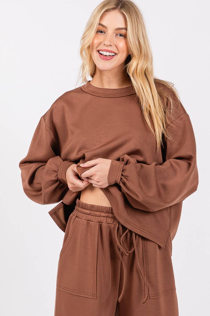 Sewn and Seen - Wholesale Lounge Set - Women's - SCUBA TOP AND PANT SETS16