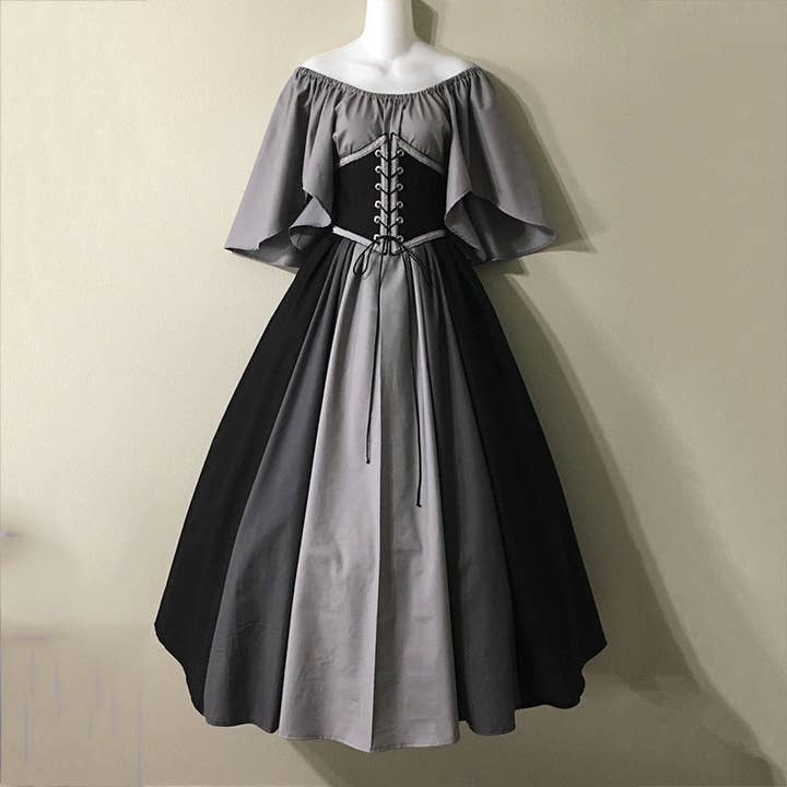 KK Bloom - Wholesale Costume - Women's - Renaissance Waist Big Swing Skirt British Retro Civilian Wear Drama Stage Costumes
