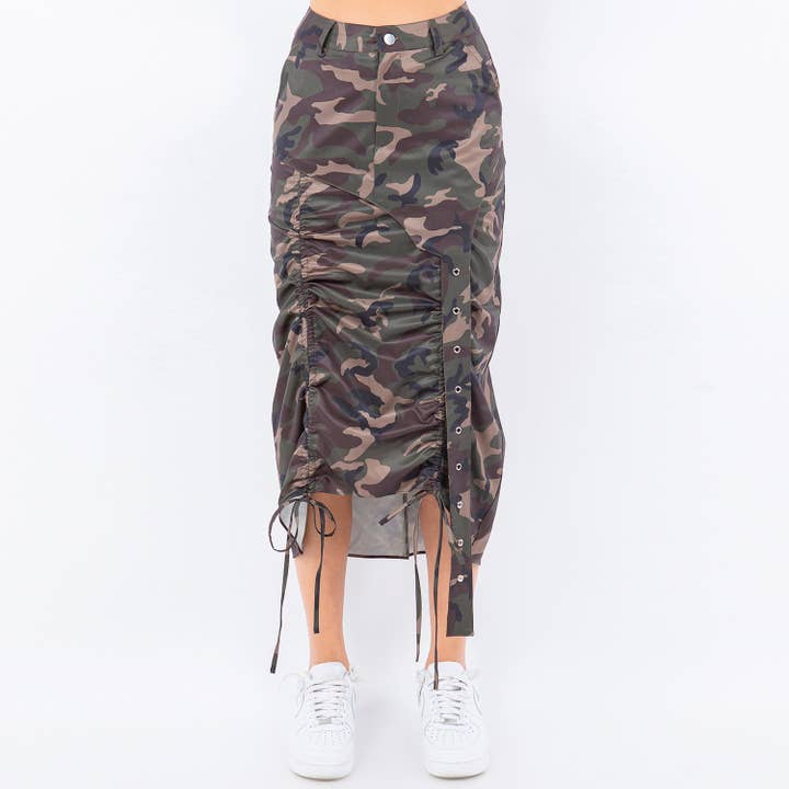 American Bazi – wholesale Kjol - Dam – SIDOSKRYNKLIGA RYNKADE NYLONKJOLAR-RSK9266NY3