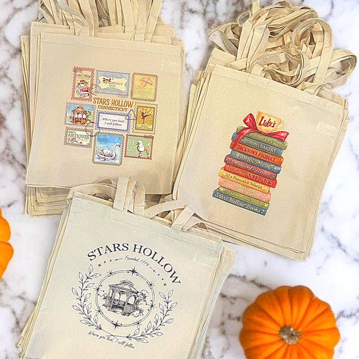 Lasting Impressions CT - Wholesale Tote Bag - Unisex - Stars Hollow Inspired Tote Bags – Gilmore Girls Accessories1