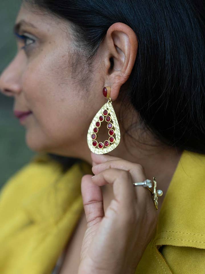 Ana Teardrop Earrings for wholesale by Maujh