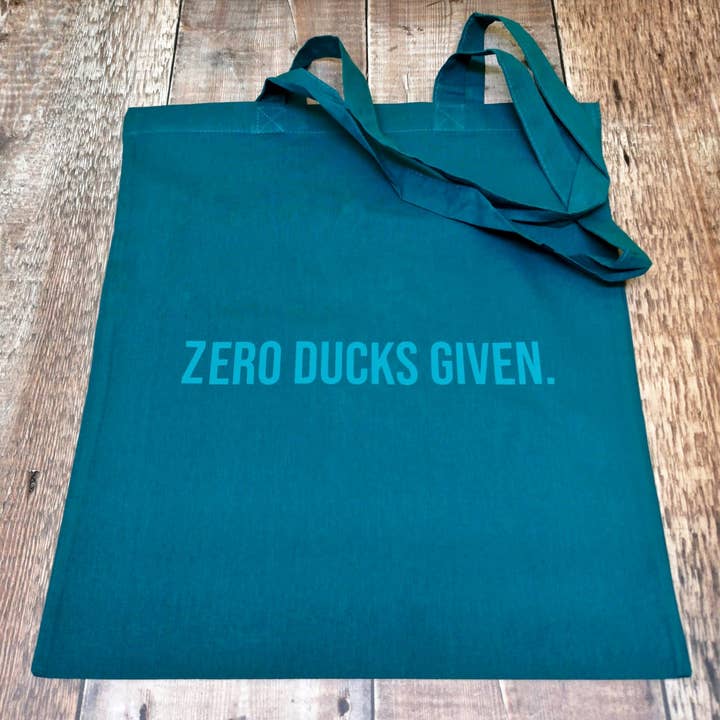 Zero Ducks Given - Borsa a tracolla in cotone per la vendita all'ingrosso da parte di Dukki Gifts